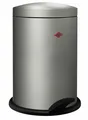 Produktbild: WESCO Tretabfallsammler 116 Alpha , 13 Liter, neusilber