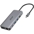 Produktbild: Acer 12in1 Type C dongle 2 x USB3.2, 2 x USB2.0, 1x SD/TF, 2 x HDMI, 1 x PD, 1 x DP, 1 x RJ45, 1 x 3.5 Audio