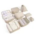 Produktbild: BillyBath Koffer Organizer Set 8-teilig Beige, Packing Cubes für Kleidung OVP