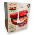 Produktbild: Bestron APZ400 elektrischer Pizzaofen Pizza Maker 1.800 Watt Rot