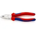 Produktbild: KNIPEX 03 05 180 Kombizange mit Mehrkomponenten-Hüllen verchromt 180 mm