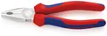 Produktbild: KNIPEX 03 05 180 Kombizange mit Mehrkomponenten-Hüllen verchromt 180 mm