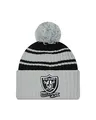 Produktbild: New Era Las Vegas Raiders NFL 2022 Sideline Sport Knit Grey Black Beanie - One-Size