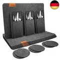 Produktbild: shinfly Platzset Filz 18er Set, 6er Tischset Abwaschbar (44x32 cm), 6er