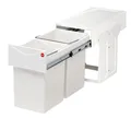 Produktbild: HAILO 3666-00 Abfallsorter 30 (2x15) Liter TANDEM ab 30 cm Schrankbreite, weiß