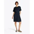 Produktbild: Tommy Hilfiger Blusenkleid MODERN CODY DRESS mit Logostickerei blau S (36)