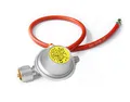 Produktbild: 30 mbar Caravan Anschluss-Set mit GOK Druckminderer/Caravanregler + Gasschlauch 40 cm (1/4