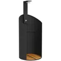 Produktbild: Gartendusche Schwarz 100x100x241,5 Cm Poly Rattan Akazienholz - Vidaxl