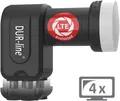 Produktbild: DUR-line DUR-line +Ultra Quad LNB - 4 Teilnehmer schwarz - mit LTE-Filter [ Universal-Quad-LNB