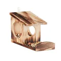 Produktbild: Relaxdays Eichhörnchen Futterhaus, Futterkasten für Eichhörnchen, zum Aufhängen, Holz, HBT: 17,5 x 14 x 25 cm, geflammt 17, 5 x 14 x 25 cm Braun