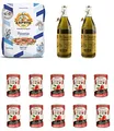 Produktbild: Testpaket Mehl Caputo Pizzeria Kg. 5 + 2x Farchioni Casolare Olio Extra Vergine Grezzo 1000 ml + Italian Gourmet Pelati 100% italienische geschälte Tomaten dosen 10 x 400g