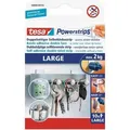 Produktbild: Tesa - Powerstrips Large - Doppelseitige Klebestreifen Zur Montage Von Gegenständen Auf Glatten Oberflächen - Bis Zu 2 Kg Halteleistung - 10er Pack Powerstrips
