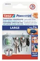 Produktbild: tesa POWERSTRIPS Large, Doppelseitiger Klebestreifen, Weiß, 10 Stück