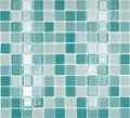 Produktbild: Mosaik Fliesen Glasmosaik grün türkis mint Poolmosaik Schwimmbadmosaik M ...