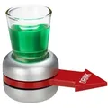 Produktbild: Relaxdays Trinkspiel Spin the Shot Rot,Silber,Transparent