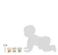 Produktbild: Small Foot Spiel 11712 Babyrassel Pastell, Holzrassel im 3er-Set für Babys