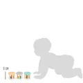 Produktbild: Small Foot 11712 Babyrassel Pastell, Holzrassel im 3er-Set für Babys
