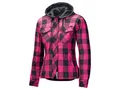 Produktbild: Held Lumberjack II Lady Motorradjacke Flanellhemd  Gr. D-L - Schwarz Pink