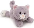 Produktbild: NICI Plüsch Katze grau 20cm, liegend GRÜN