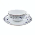 Produktbild: Ostfriesische Teetasse mit Unterteller Indisch Blau, ca. 8 x 4 cm