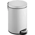 Produktbild: PROREGAL Treteimer Mit Stilvollem Pedal & Leise Schließendem Deckel & Kunststoffinneneimer 8 Liter HxBxT 35,5 x 22,6 x 30 cm Weiß