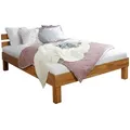 Produktbild: Mid.you Bett, Natur, Holz, Eiche, massiv, 100x200 cm, für Rollrost geeignet, Lattenrost geeignet, Kinder- & Jugendzimmer, Kindermöbel, Kinderbetten