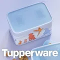 Produktbild: Tupperware Quadro 4,6 L Hellblau Weiß -Tier- Dose Vorratsglas Ultimo - Hellblau/Weiß