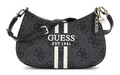 Produktbild: GUESS Noelle II Top Zip Shoulder Bag Schultertasche Coal Logo dunkelgrau schwarz