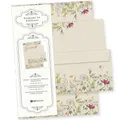 Produktbild: Wildblumen Briefpapier mit Briefumschläge 25 Sets Vintage beidseitig
