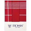 Produktbild: Ross 3er Pack Baumwoll-Geschirrtücher 1837 3- Pack 50x70 cm | rot - rot
