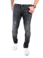 Produktbild: Reslad Destroyed-Jeans Reslad Jeans Herren Destroyed Look Slim Fit Denim Stretch Jeans-Hose Destroyed Look Slim Fit Jeans