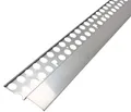Produktbild: PROTEKTOR Noppenbahn Abschlussprofil Außenputz 250cm Silber Sockelprofil, Abdeckprofil für Noppenfolie, Grundmauerschutz