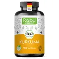 Produktbild: Kurkuma Kapseln Hochdosiert 3000mg pro Tagesdosis, 180 St - RAIBU