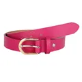 Produktbild: MIRROSI Ledergürtel Damen Herren Gürtel, Made in Italy, 3cm breit (Pink (Goldene Schnalle), 90cm)
