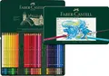 Produktbild: Faber-Castell 117560 Albrecht Dürer Aquarellstifte, Set mit 60 Aquarell Stiften mit dicken 3,8-mm-Minen, Holzstifte mit wasserlöslichen Pigmenten
