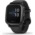 Produktbild: Garmin VenuSq Music Smartwatch 7 Fitness-Funktionen/Wasserfest 50m/Bluetooth/GPS - Schwarz/Dunkelgrau