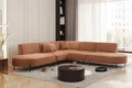 Produktbild: Ecksofa Designersofa VALENCIA in Stoff Quelle Ziegelbraun Universal