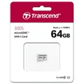 Produktbild: kQ Transcend 64 GB microSDXC 300S Class 10 UHS-I Speicherkarte TS64GUSD300S