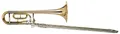 Produktbild: Classic Cantabile Brass QP-42 Quartposaune - Stimmung: Bb/F - Goldmessing Schallbecher - Neusilberinnenzug - Schallbecher: 215 mm - Bohrung: 13,89 mm - Inklusive Mundstück und Koffer
