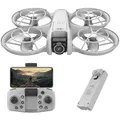 Produktbild: Rollei Fly Mini Drohne mit 720P Kamera RC Drone Quadrocopter mit Headless Modus 360° Drehung Steuerung per Fernbedienung und APP Unter 250 g für Einsteiger und Hobbyanwender Drohne-Drone-Quadrocopter