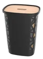 Produktbild: EDA - Pelletkasten Jura Montania XL mit Rollen, 70 l – für 45 kg Pellets – Schwarz, 010482 NO, 49,6 x 37,9 x 66,4 cm