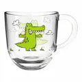 Produktbild: Leonardo Tasse Bambini Krokodil, Glastasse, Kinderbecher, Kalk-Natron Glas 280ml