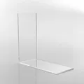 Produktbild: Buchwinkel / Buchstütze aus PLEXIGLAS® für leichte Bücher (7.0 x 14.0 x 14.0 cm)