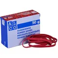 Produktbild: Alco 748 Gummiband Länge 80mm, Breite 4mm, rot 50g