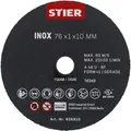Produktbild: Trennscheibe Edelstahl/Inox 76 x 1 x 10 gerade 10 Stk - Stier
