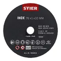 Produktbild: STIER Trennscheibe Edelstahl/Inox 76 x 1 x 10 gerade 10 Stk
