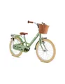 Produktbild: PUKY YOUKE Classic 18 | Kinderfahrrad 18 Zoll | Kinderfahrrad ab 5 Jahren | Retro Fahrrad für Kinder mit Korb & Rücktritt | Höhenverstellbar & leicht | Made in Germany | Retro Green