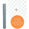 Produktbild: Estexo - Volierendraht Maschendraht Zaun Schweißgitter Drahtgitter 4-eck Verzinkt Draht 10 Meter / 19 X 19 Mm