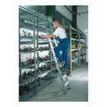 Produktbild: Regalwerk AluminiumRegalleiter fahrbar Arbeitshöhe 4.300 mm Leiterlänge 3.190 mm