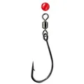 Produktbild: Jenzi Forellenhaken Jenzi Einzelhaken mit Wirbel und Perle, (Packung, 5-St) schwarz #1/0